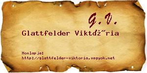 Glattfelder Viktória névjegykártya
